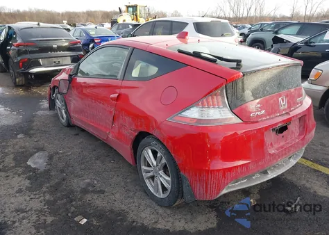 2012 Honda Cr-Z Ex z USA, uszkodzony, nr VIN JHMZF1D6XCS003196